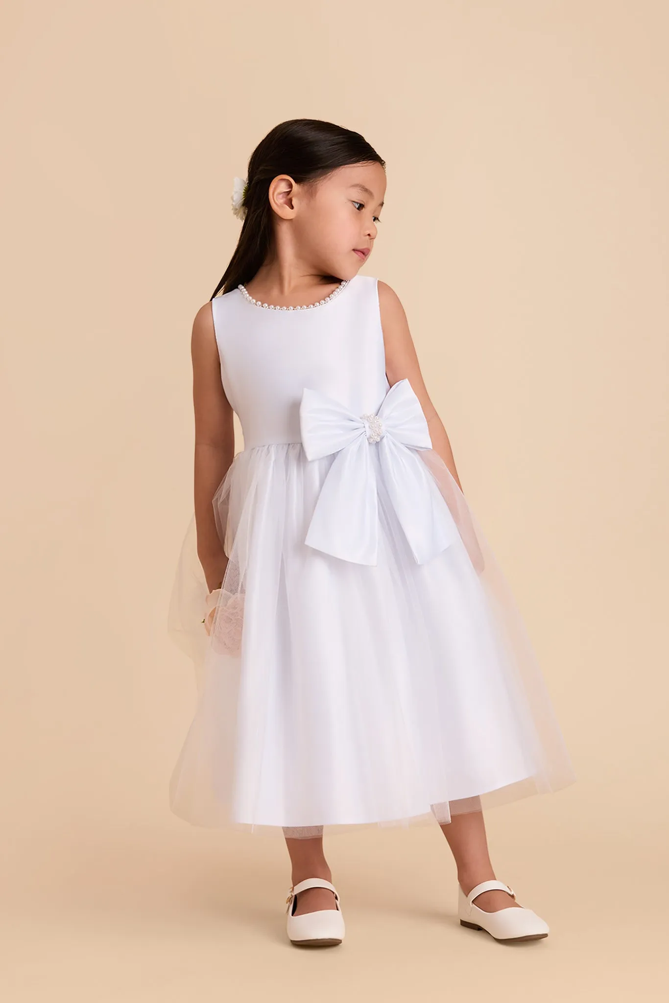 Fern Flower Girl Dress - White sold by Birdy Grey product image thumbnail 2