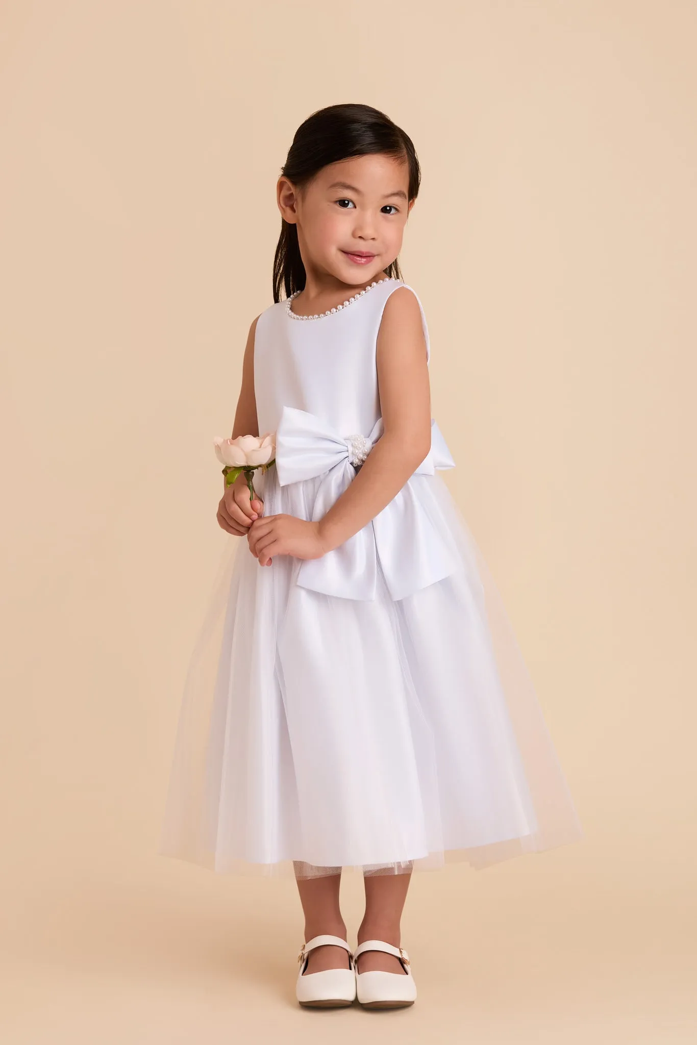 Fern Flower Girl Dress - White sold by Birdy Grey