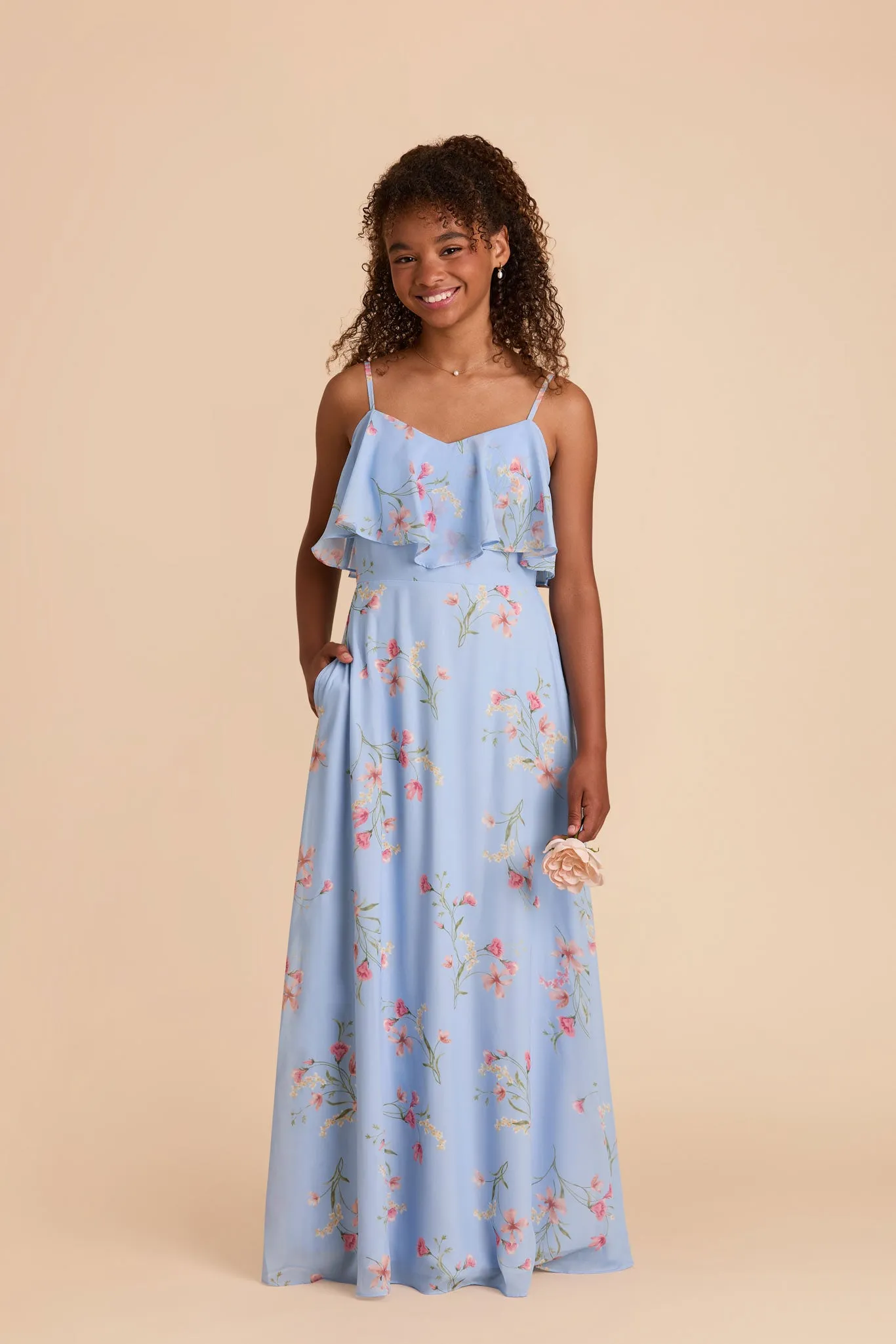 Janie Convertible Junior Dress - Periwinkle Blue Le Fleur sold by Birdy Grey product image thumbnail 3