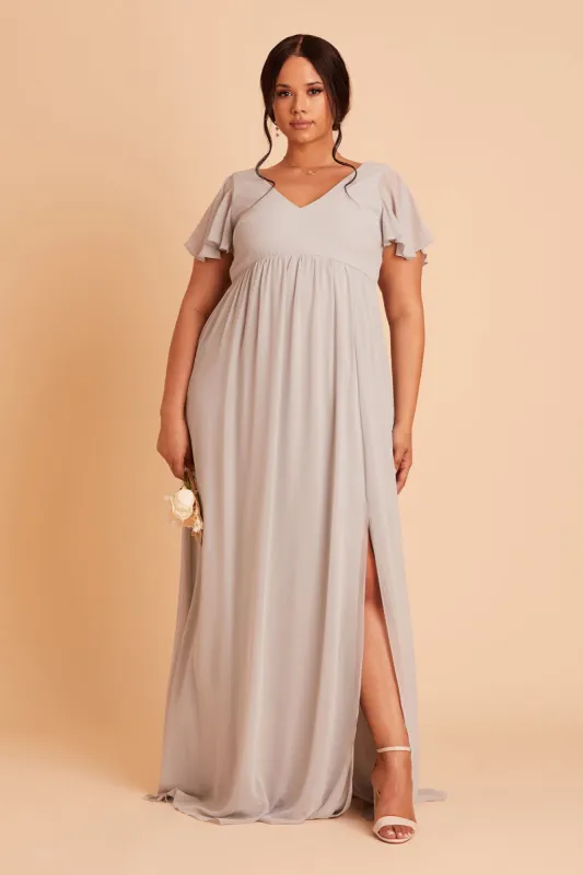 Hannah Empire Dress - Dove Gray sold by Birdy Grey
