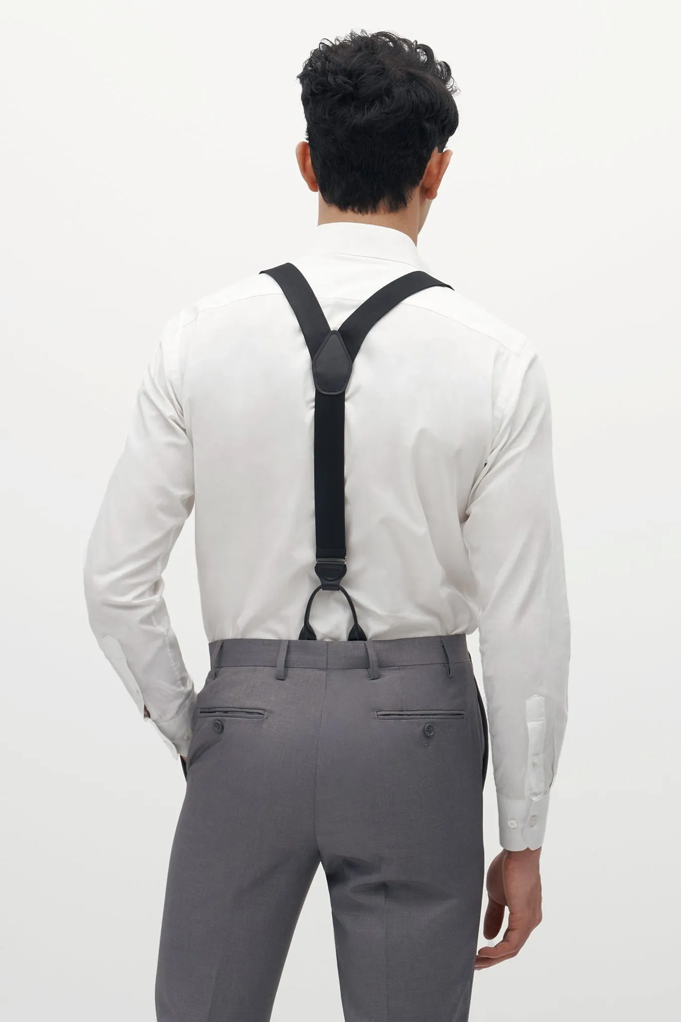 Grosgrain Suspenders By Suitshop - Black sold by Birdy Grey product image thumbnail 3
