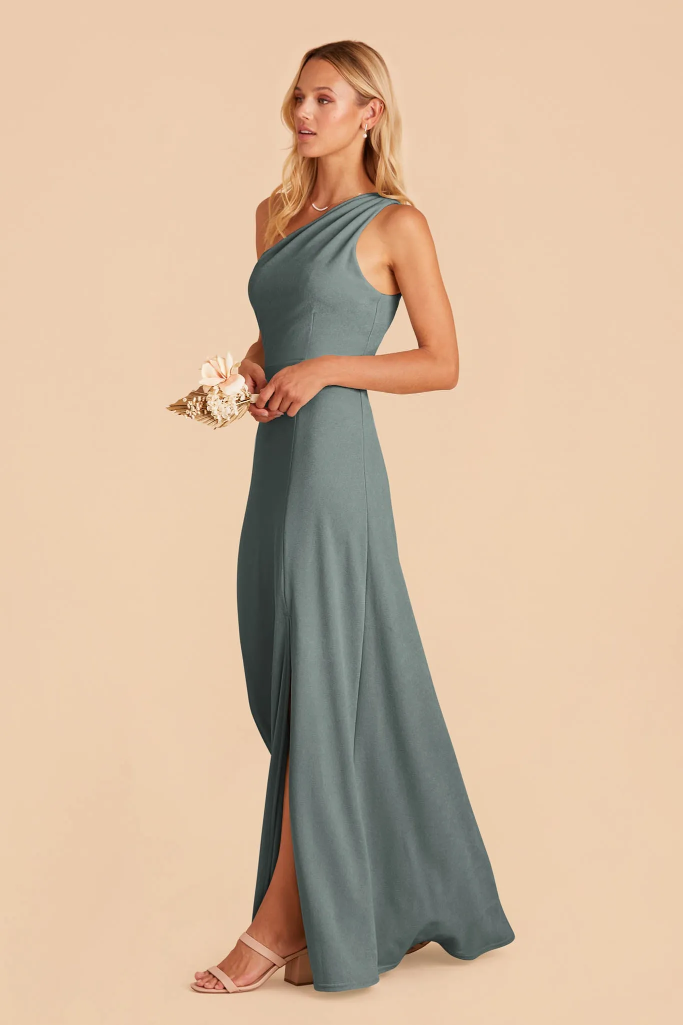 Kira Crepe Dress - Sea Glass sold by Birdy Grey product image thumbnail 4