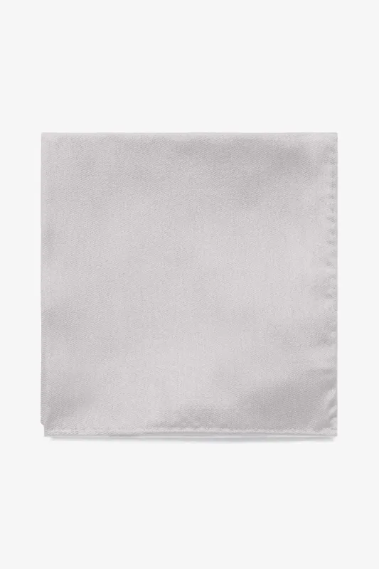 Didi Pocket Square - Platinum sold by Birdy Grey