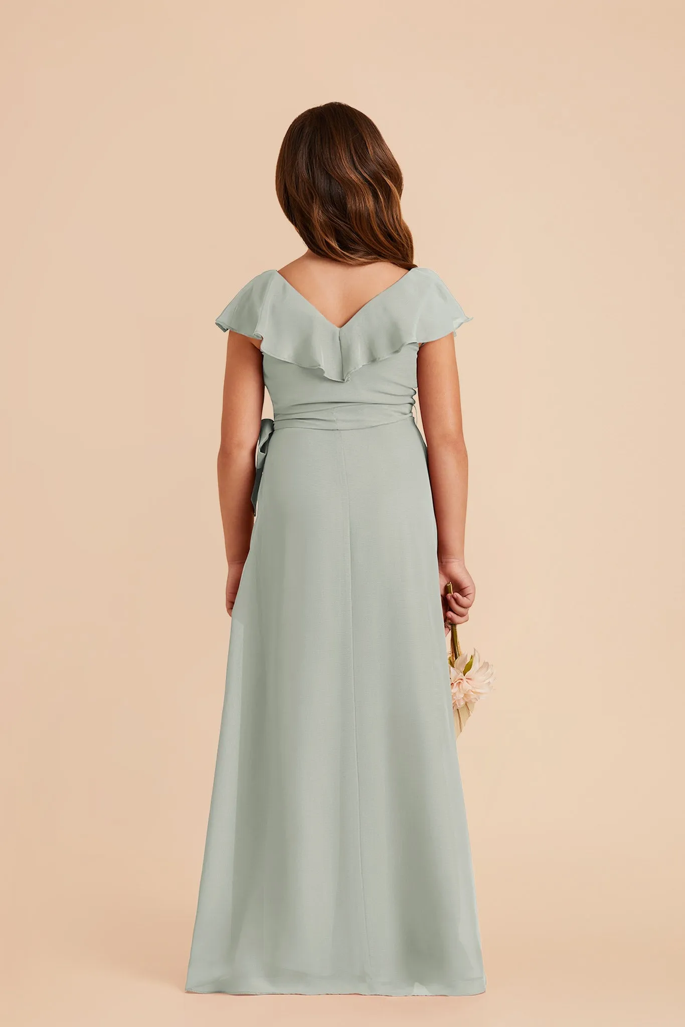 Jax Junior Chiffon Dress - Sage sold by Birdy Grey product image thumbnail 5