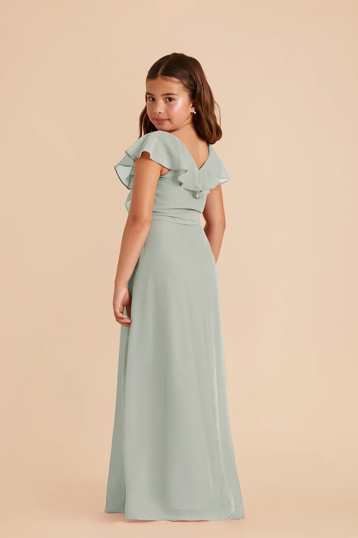 Jax Junior Chiffon Dress - Sage sold by Birdy Grey product image thumbnail 2