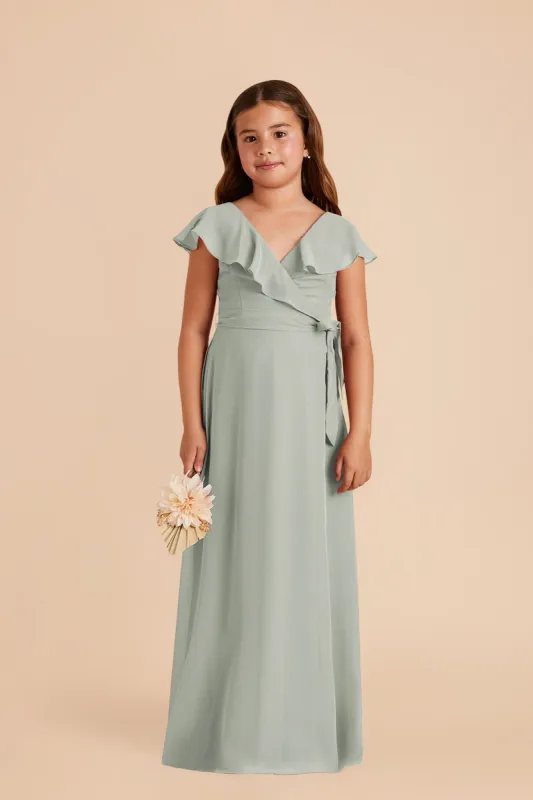Jax Junior Chiffon Dress - Sage sold by Birdy Grey