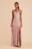 Lisa Long Matte Satin Dress - English Rose sold by Birdy Grey