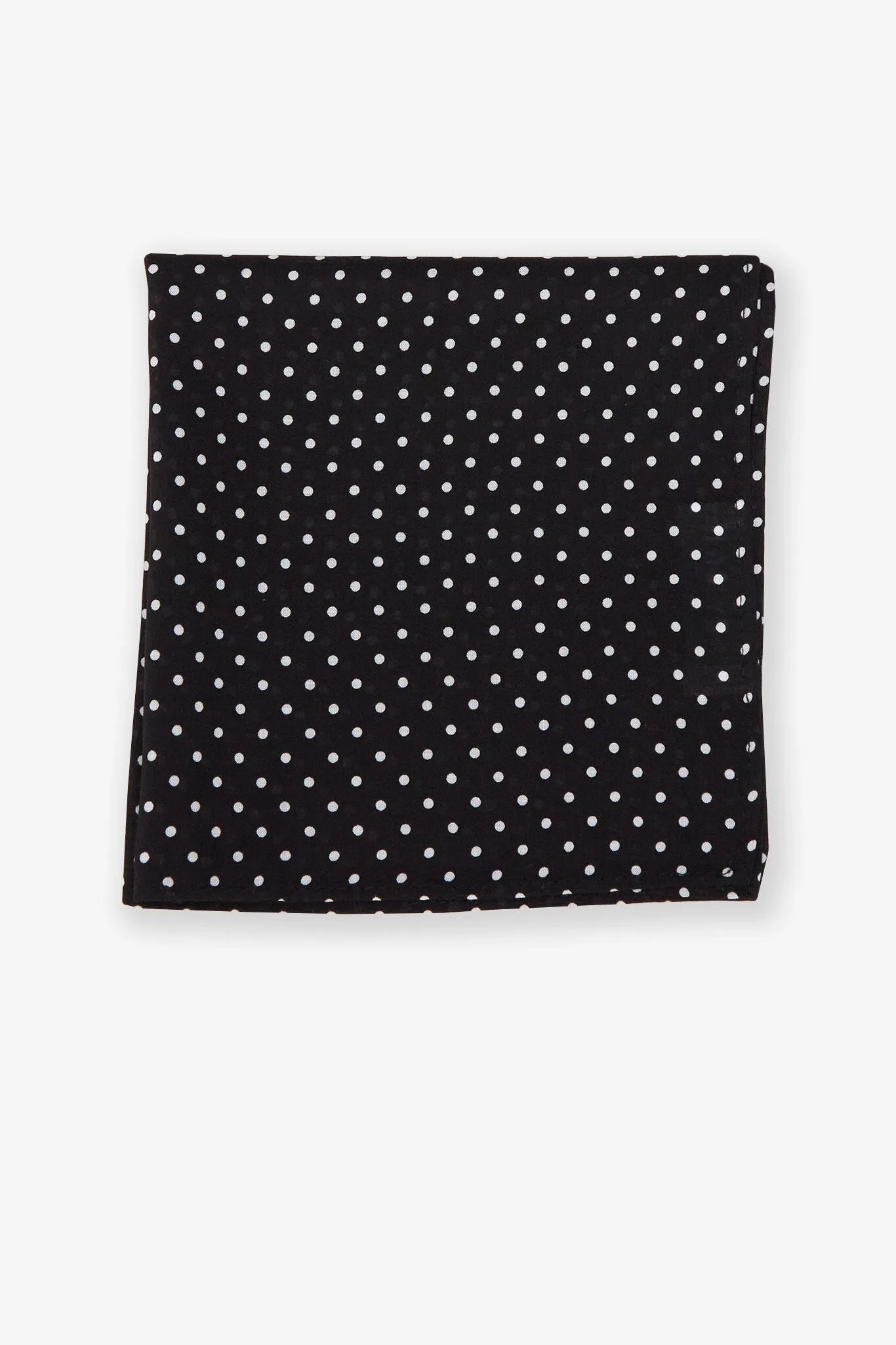Didi Pocket Square - Black Dot sold by Birdy Grey