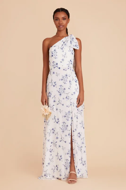 Melissa Chiffon Dress - Blue Le Fleur sold by Birdy Grey