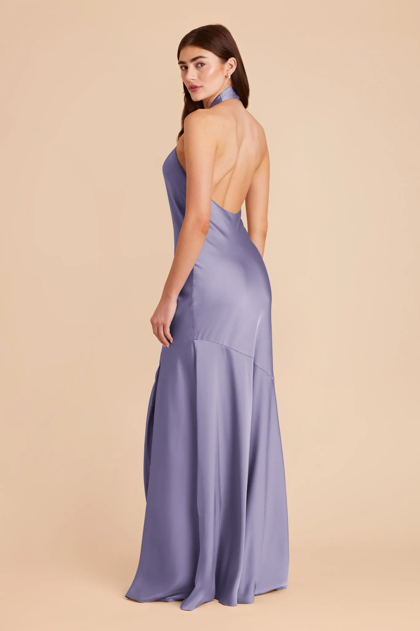 Stephanie Matte Satin Dress - Wisteria sold by Birdy Grey product image thumbnail 5