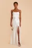 Mia Shiny Satin Convertible Dress - White sold by Birdy Grey