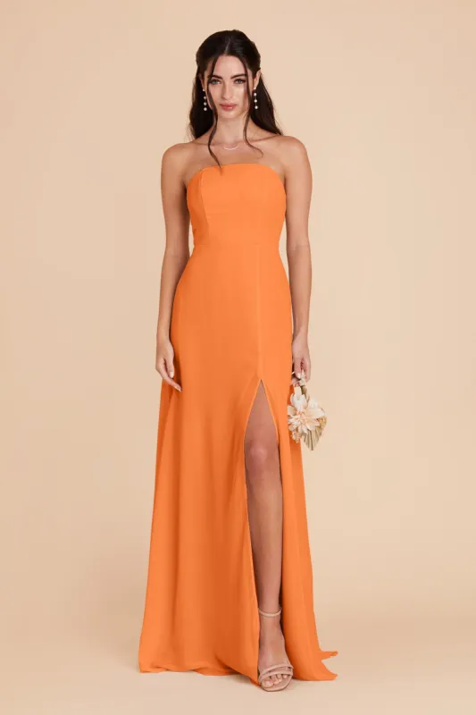 Chris Convertible Chiffon Dress - Apricot sold by Birdy Grey