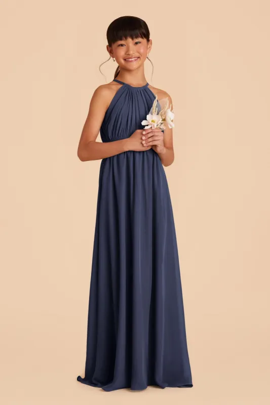 Sienna Junior Dress - Slate Blue sold by Birdy Grey