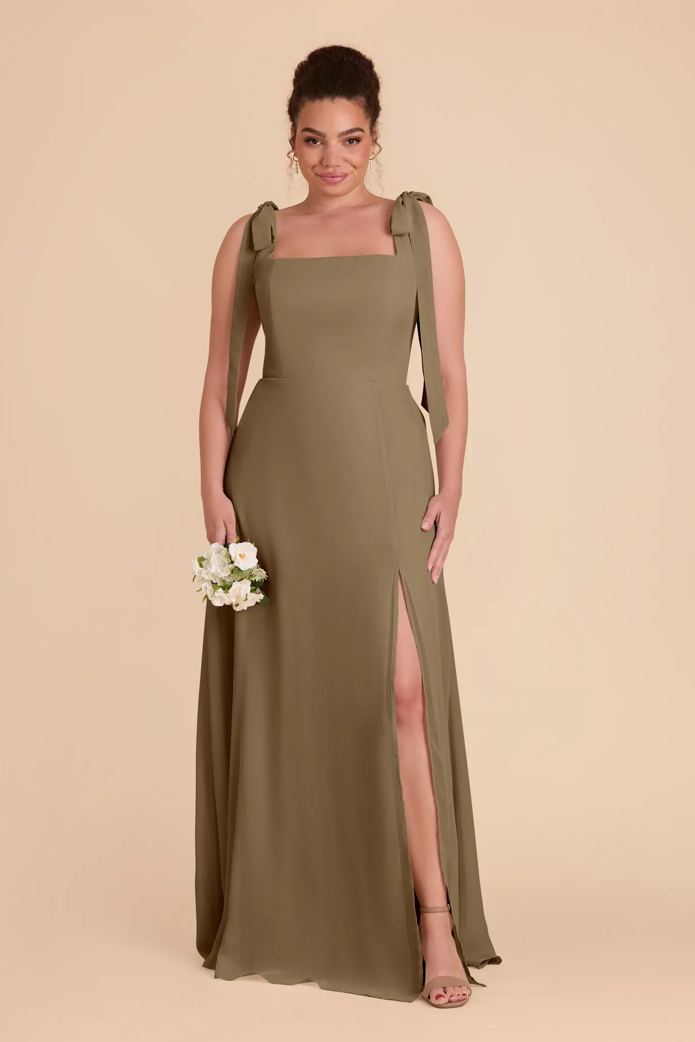 Alex Convertible Dress Chiffon - Moss Green sold by Birdy Grey product image thumbnail 2
