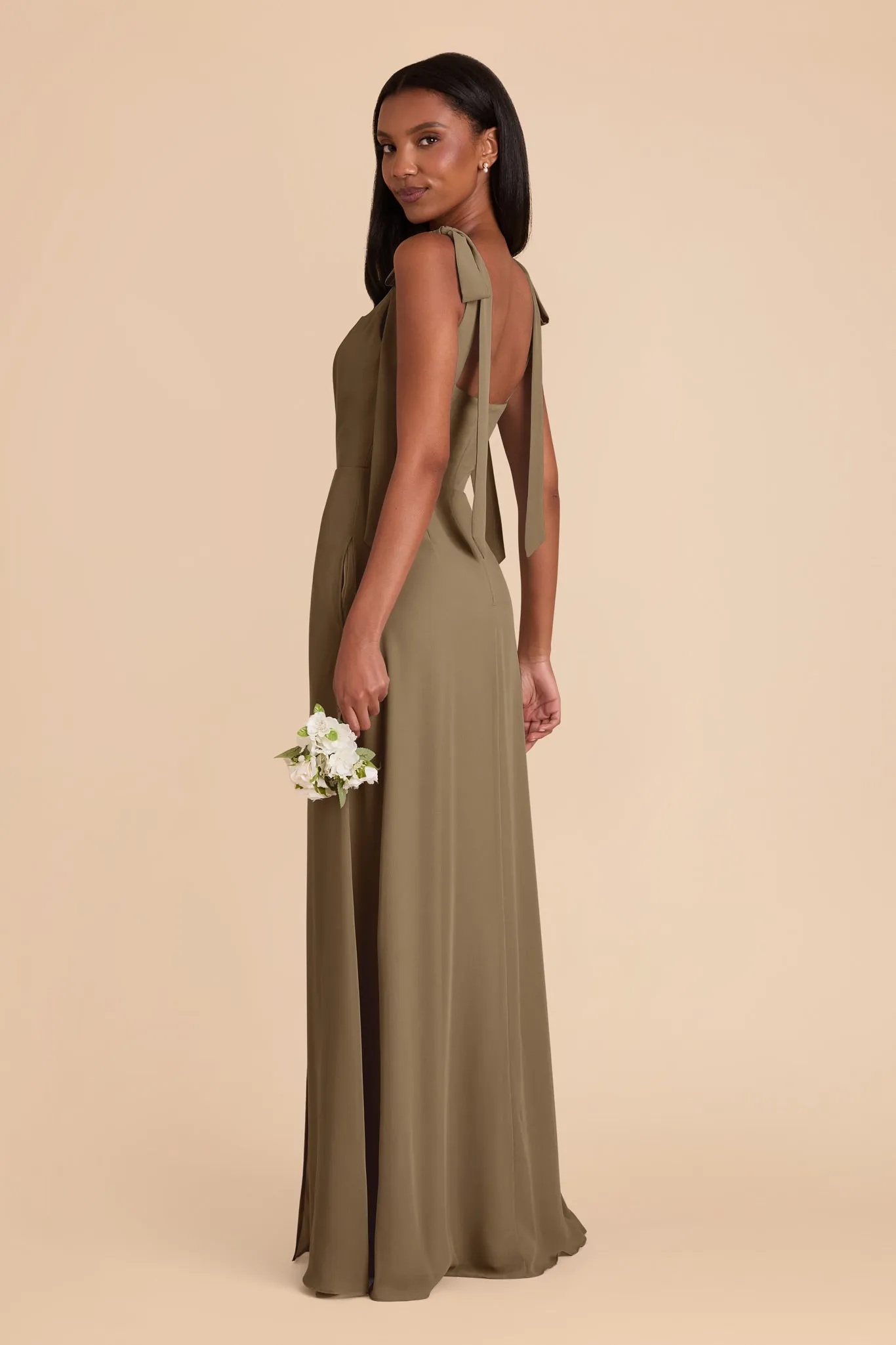 Alex Convertible Dress Chiffon - Moss Green sold by Birdy Grey product image thumbnail 5