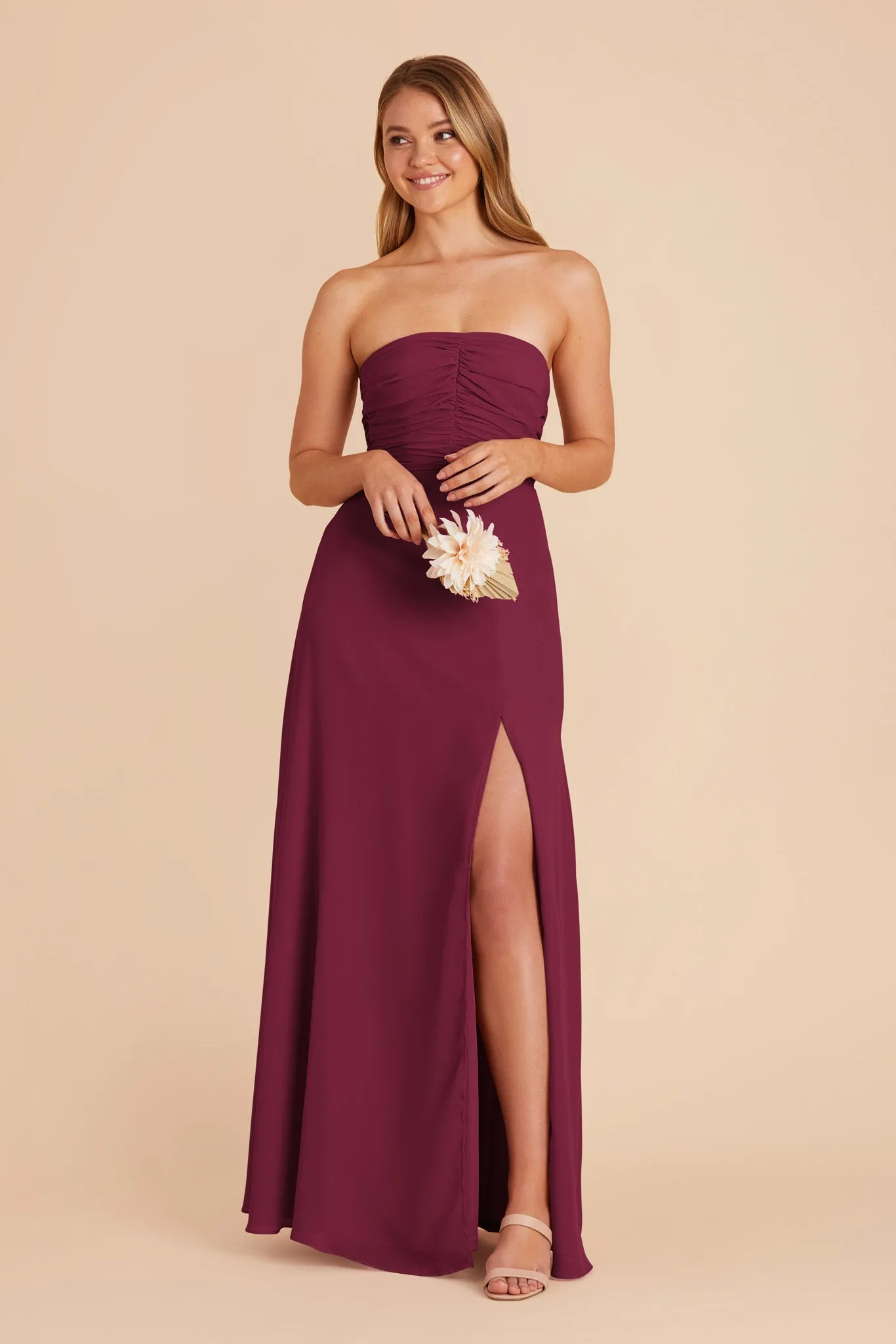 Cara Chiffon Dress - Berry sold by Birdy Grey product image thumbnail 5