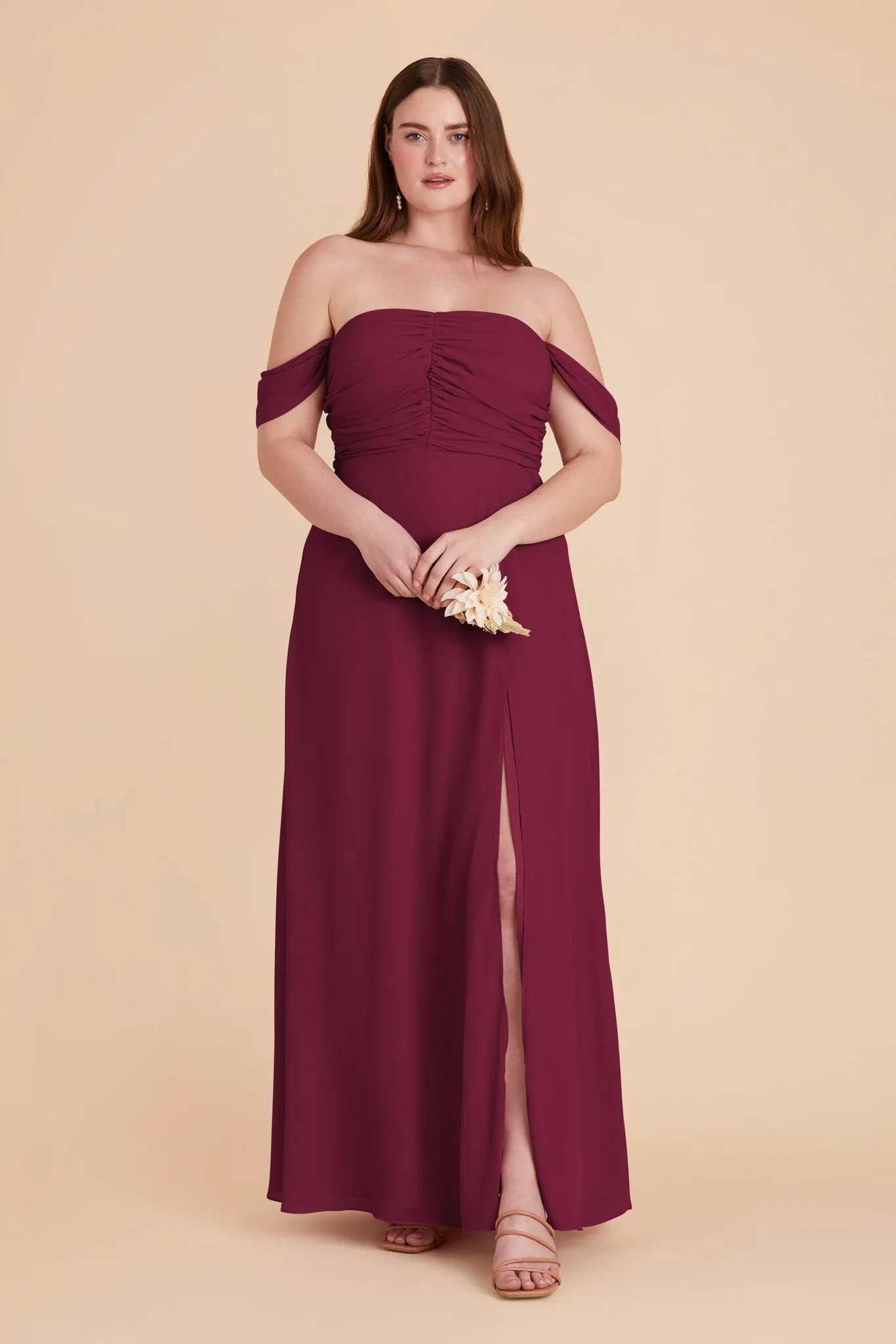 Cara Chiffon Dress - Berry sold by Birdy Grey product image thumbnail 2