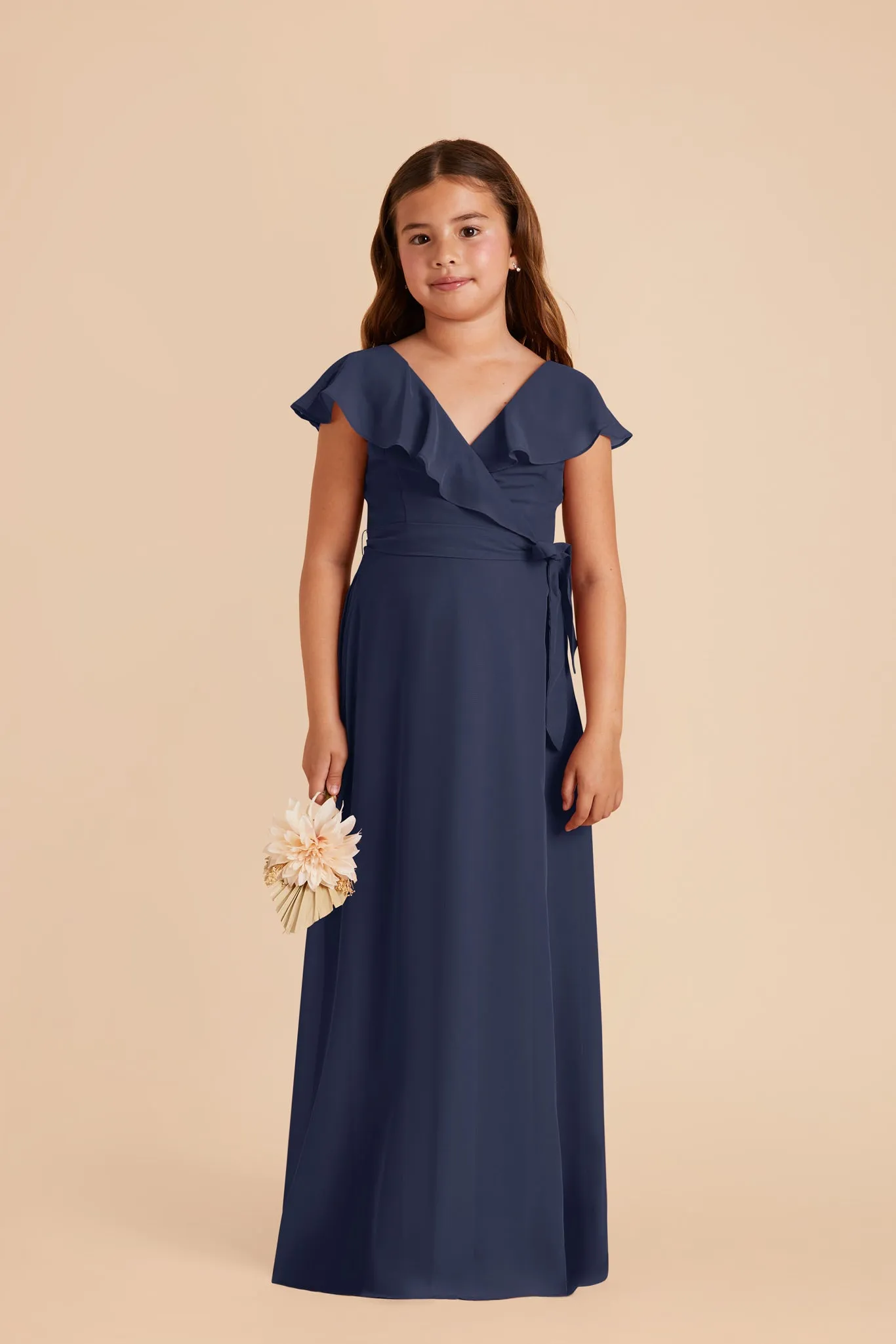 Jax Junior Chiffon Dress - Slate Blue sold by Birdy Grey