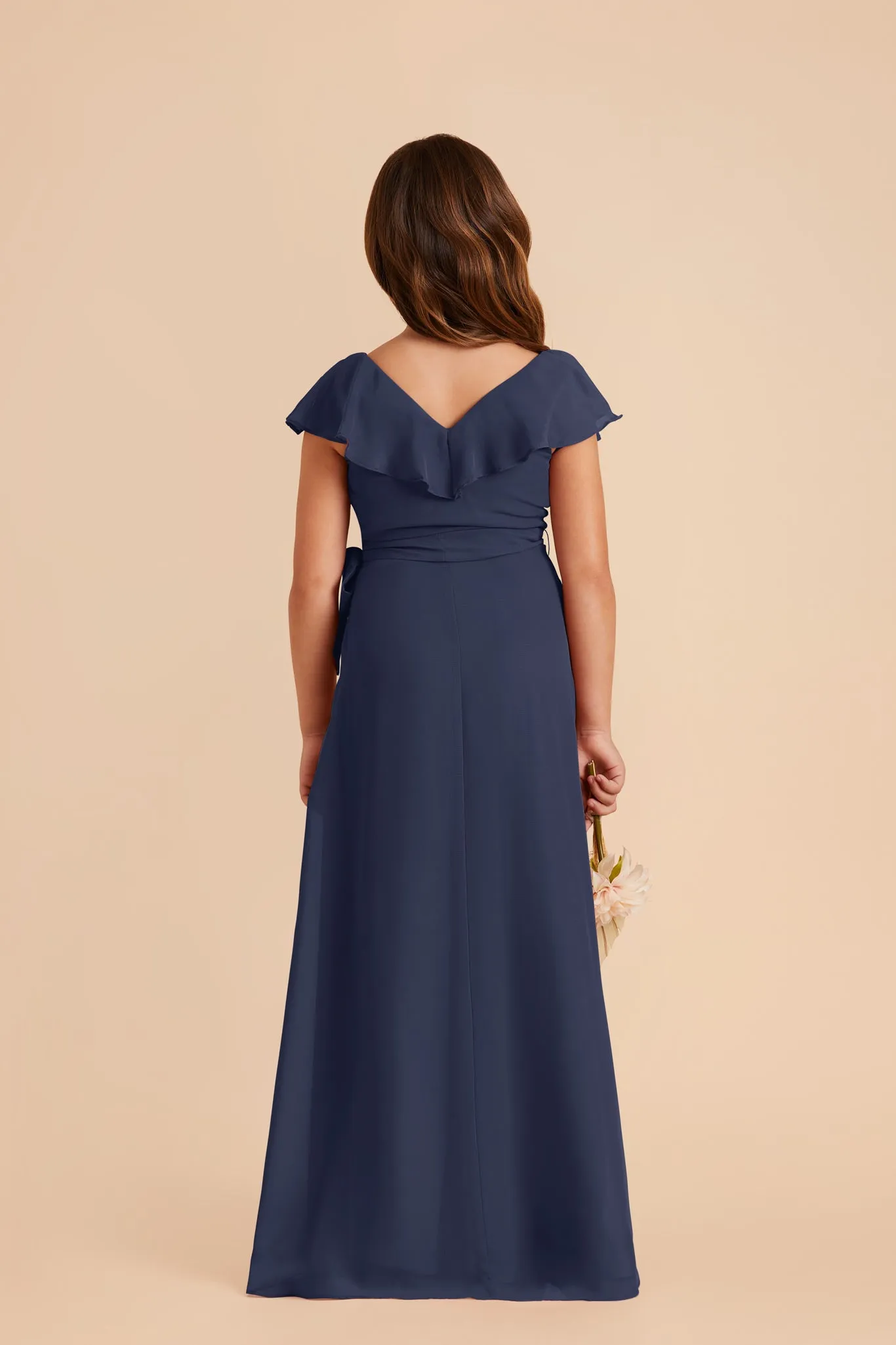 Jax Junior Chiffon Dress - Slate Blue sold by Birdy Grey product image thumbnail 5