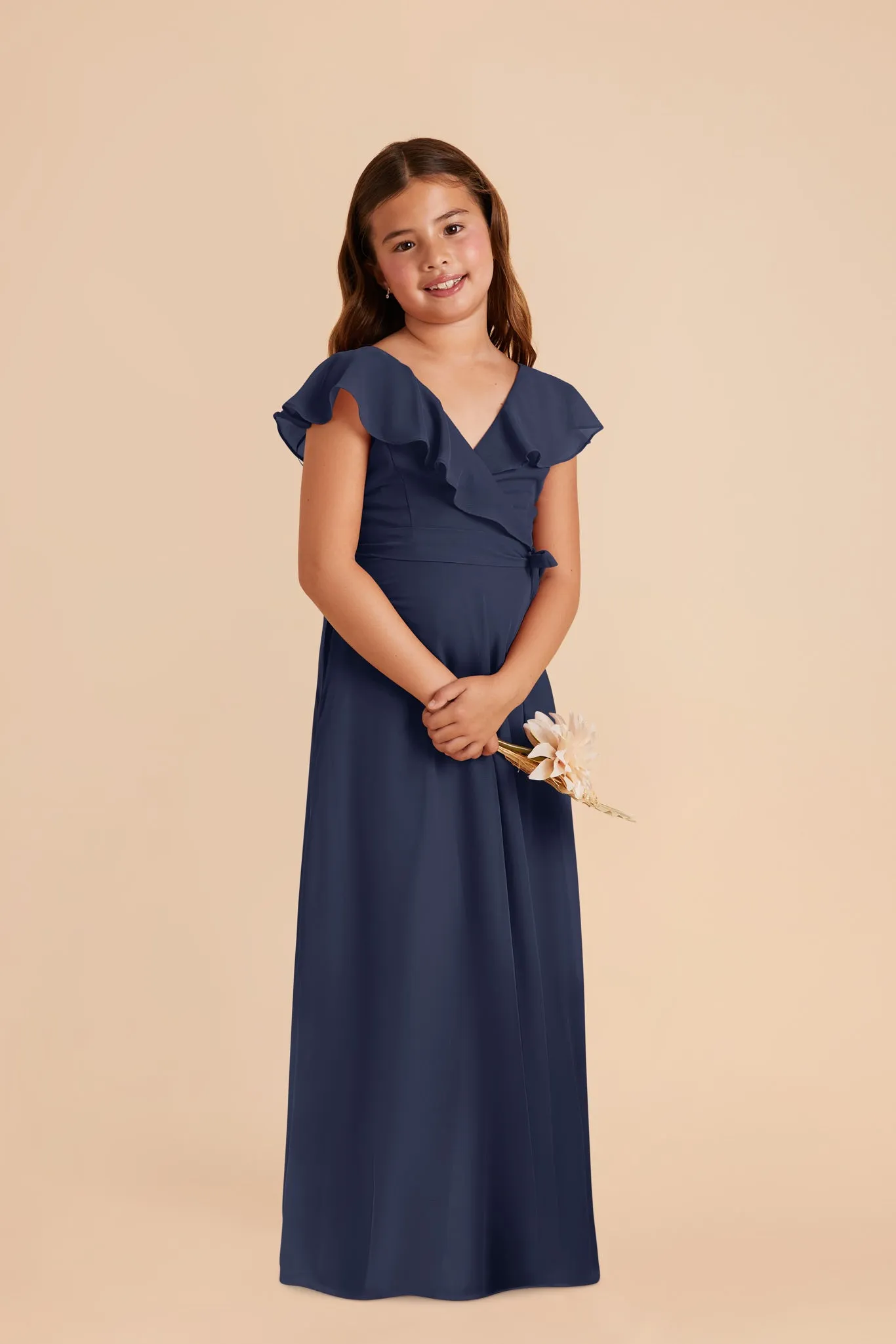 Jax Junior Chiffon Dress - Slate Blue sold by Birdy Grey product image thumbnail 2
