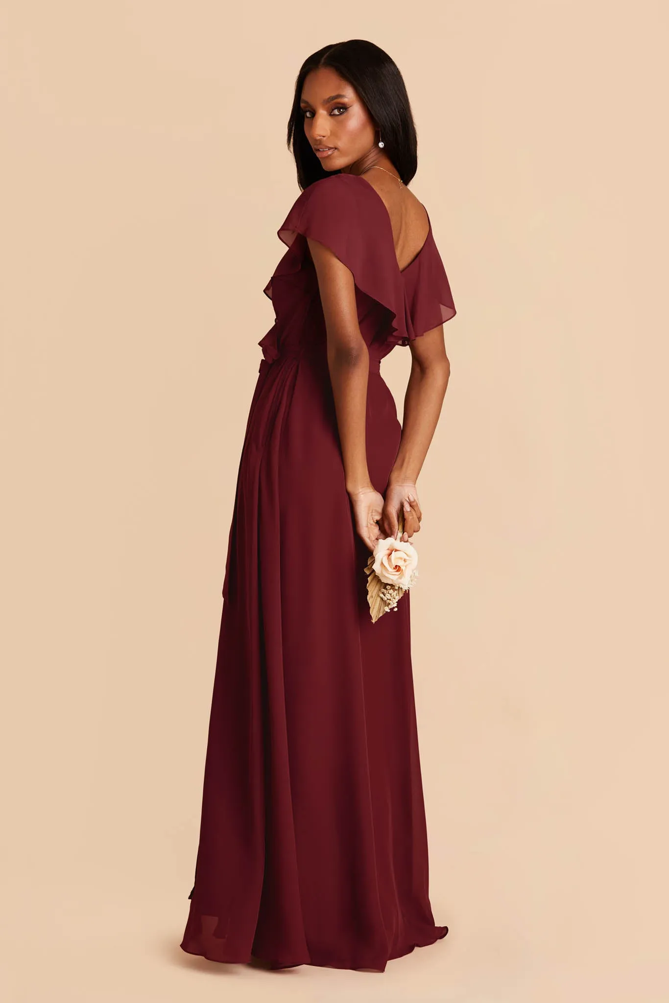 Jackson Chiffon Dress - Cabernet sold by Birdy Grey product image thumbnail 5