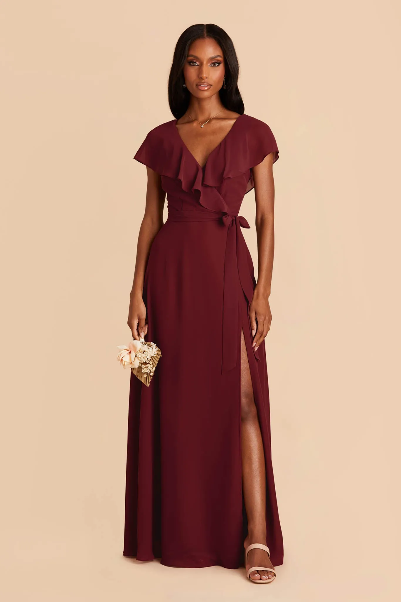 Jackson Chiffon Dress - Cabernet sold by Birdy Grey product image thumbnail 2