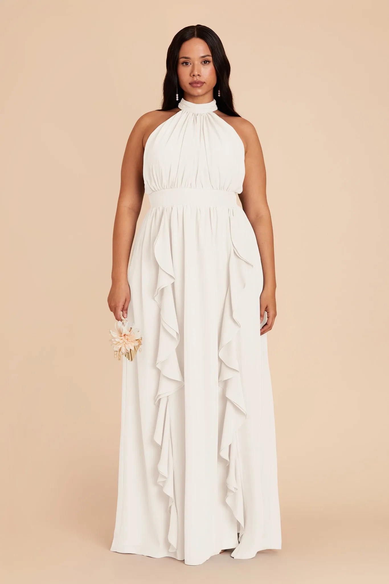 Joyce Chiffon Dress - White sold by Birdy Grey product image thumbnail 2