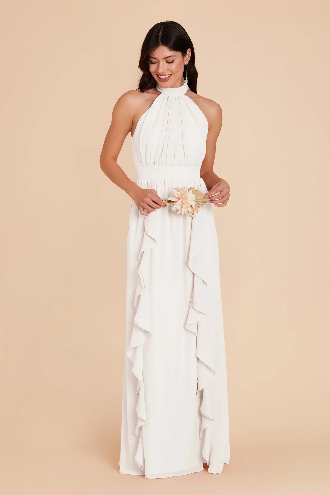 Joyce Chiffon Dress - White sold by Birdy Grey product image thumbnail 3