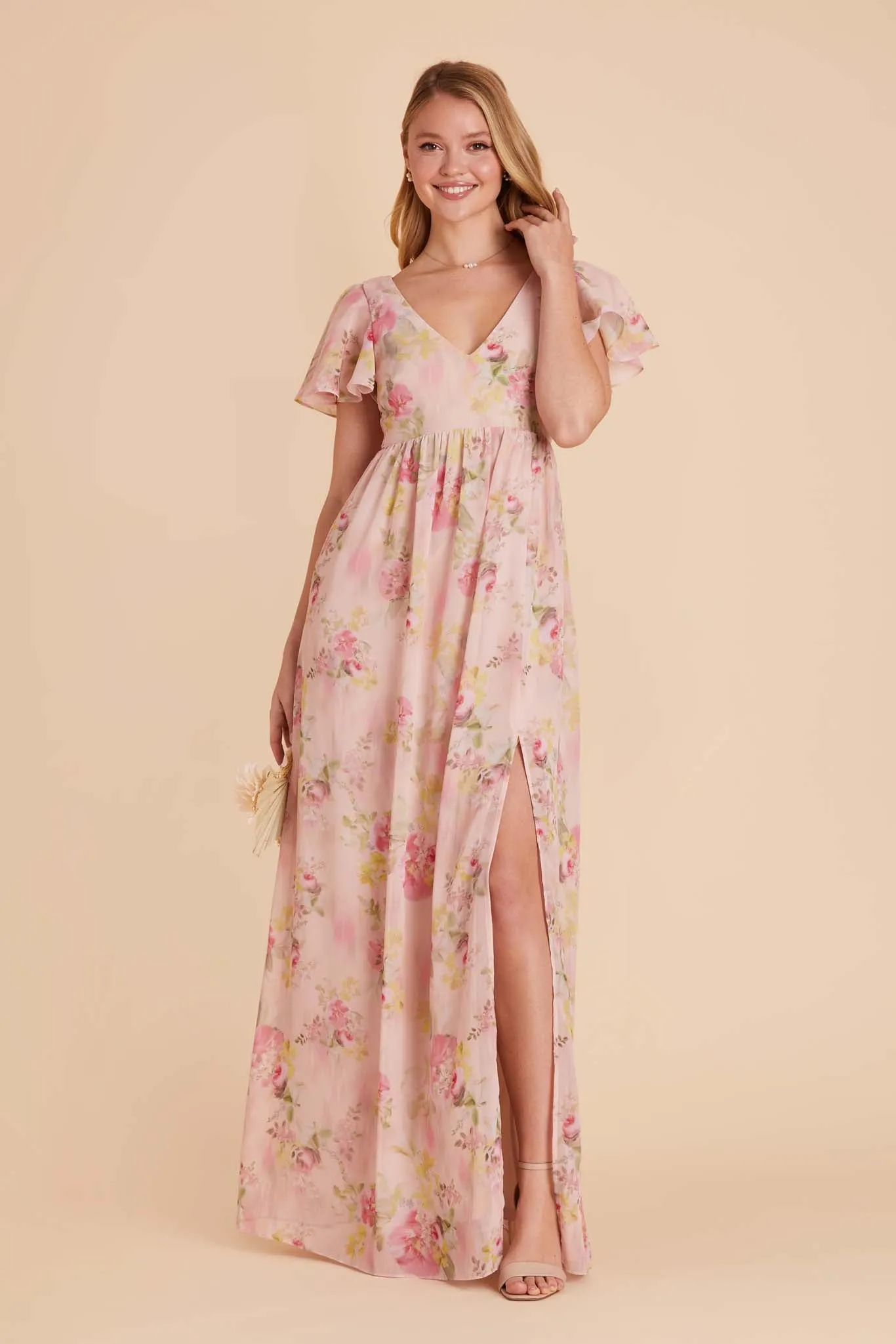 Hannah Empire Dress - Vintage Pink Floral sold by Birdy Grey product image thumbnail 2
