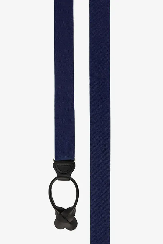 Grosgrain Suspenders By Suitshop - Navy sold by Birdy Grey product image thumbnail 2