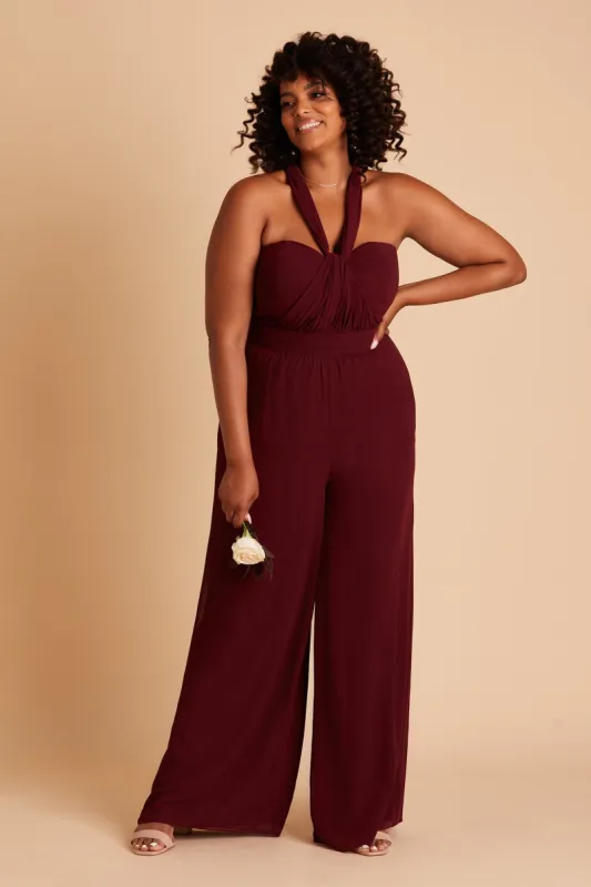 Gigi Convertible Jumpsuit - Cabernet sold by Birdy Grey