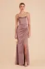 Anne Matte Satin Dress - Dark Mauve sold by Birdy Grey