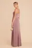 Anne Matte Satin Dress - Dark Mauve sold by Birdy Grey