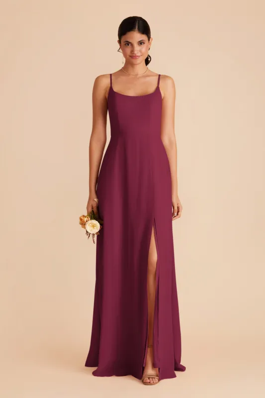 Amy Chiffon Dress - Berry sold by Birdy Grey