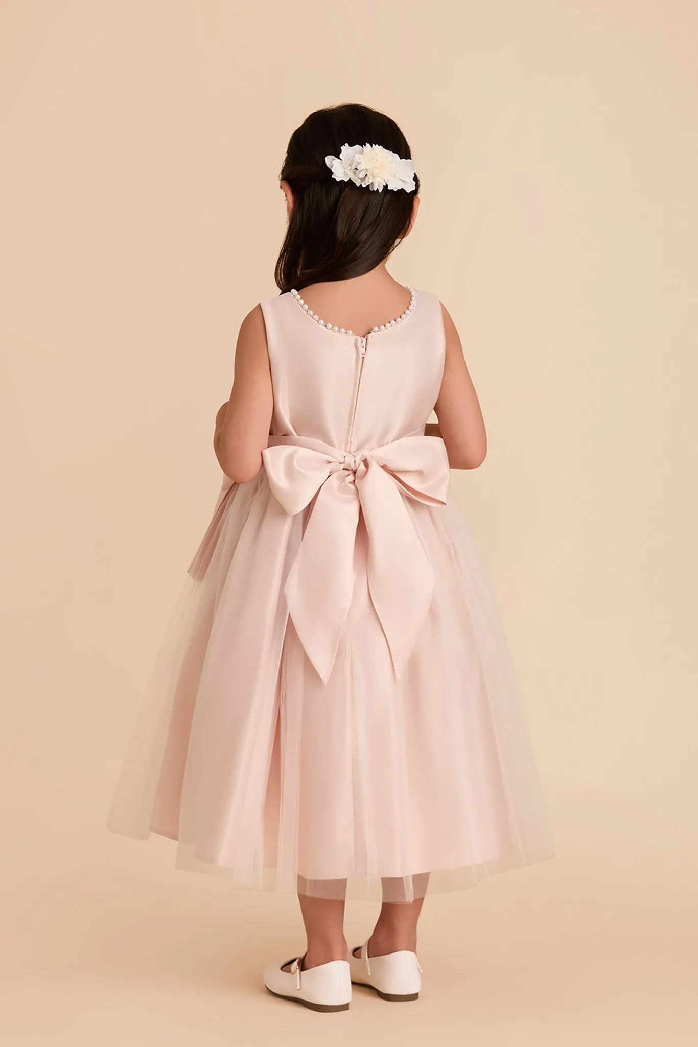 Fern Flower Girl Dress - Blush sold by Birdy Grey product image thumbnail 5