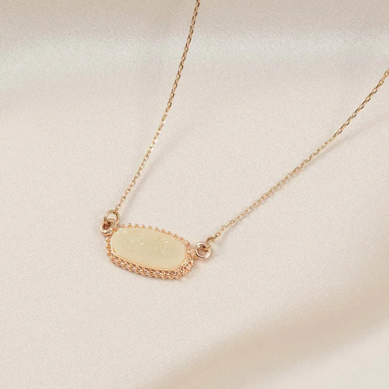 Presley Charm Necklace - Champagne sold by Birdy Grey