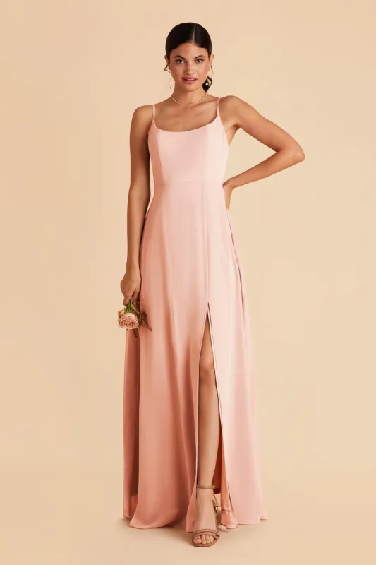 Amy Chiffon Dress - Blush Pink sold by Birdy Grey