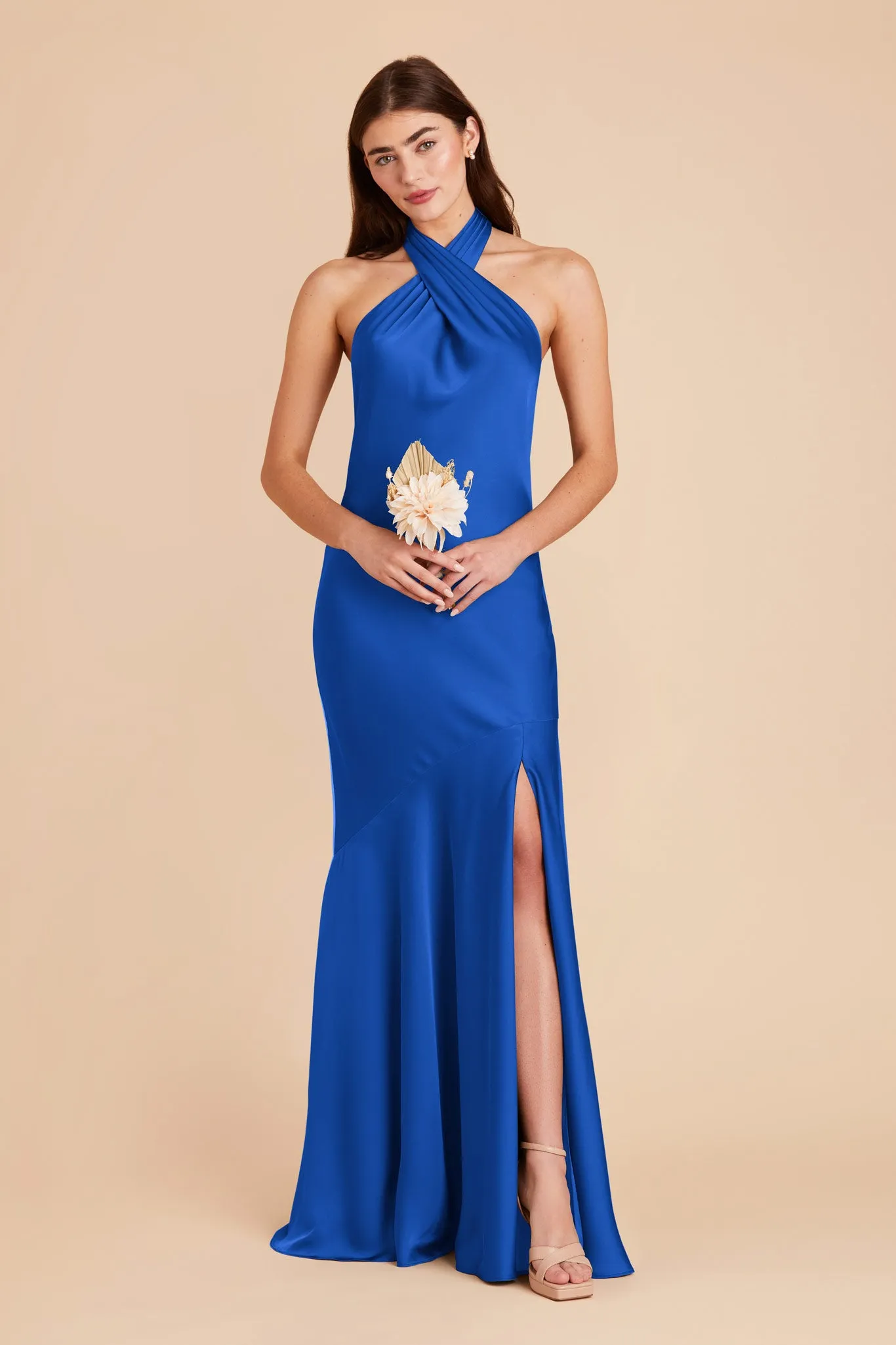 Stephanie Matte Satin Dress - Cobalt Blue sold by Birdy Grey product image thumbnail 4