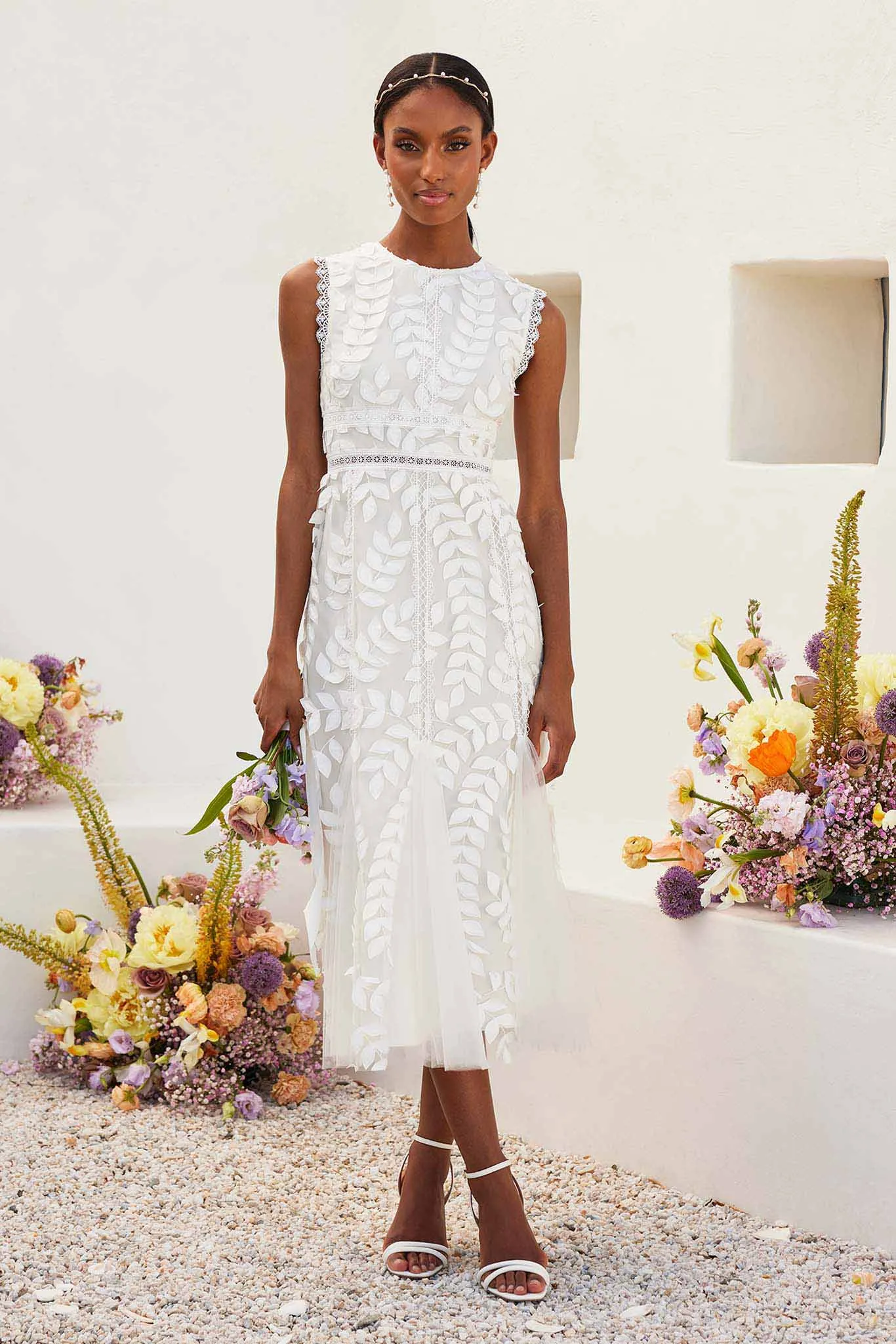 Summer Embroidered Dress - White sold by Birdy Grey product image thumbnail 2