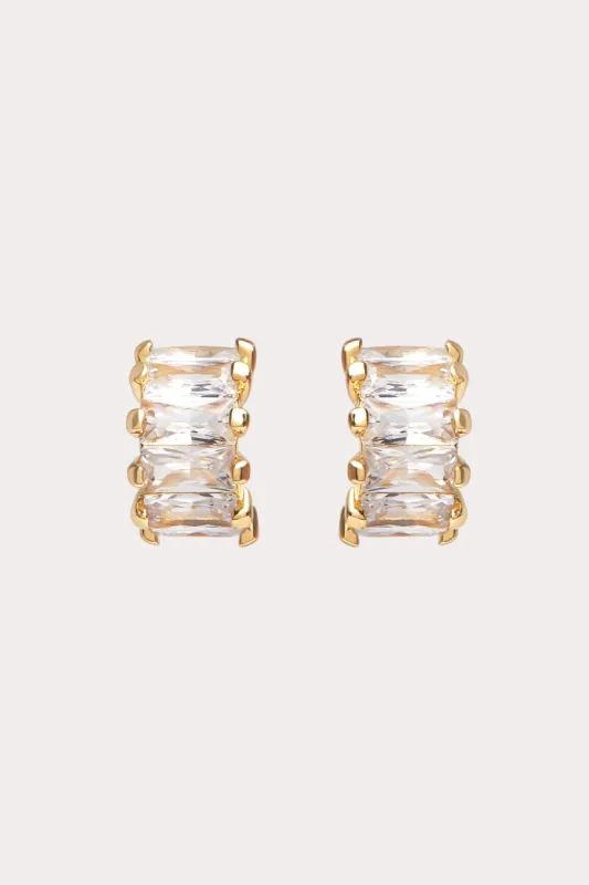 Asheville Hoop Earrings - Gold sold by Birdy Grey
