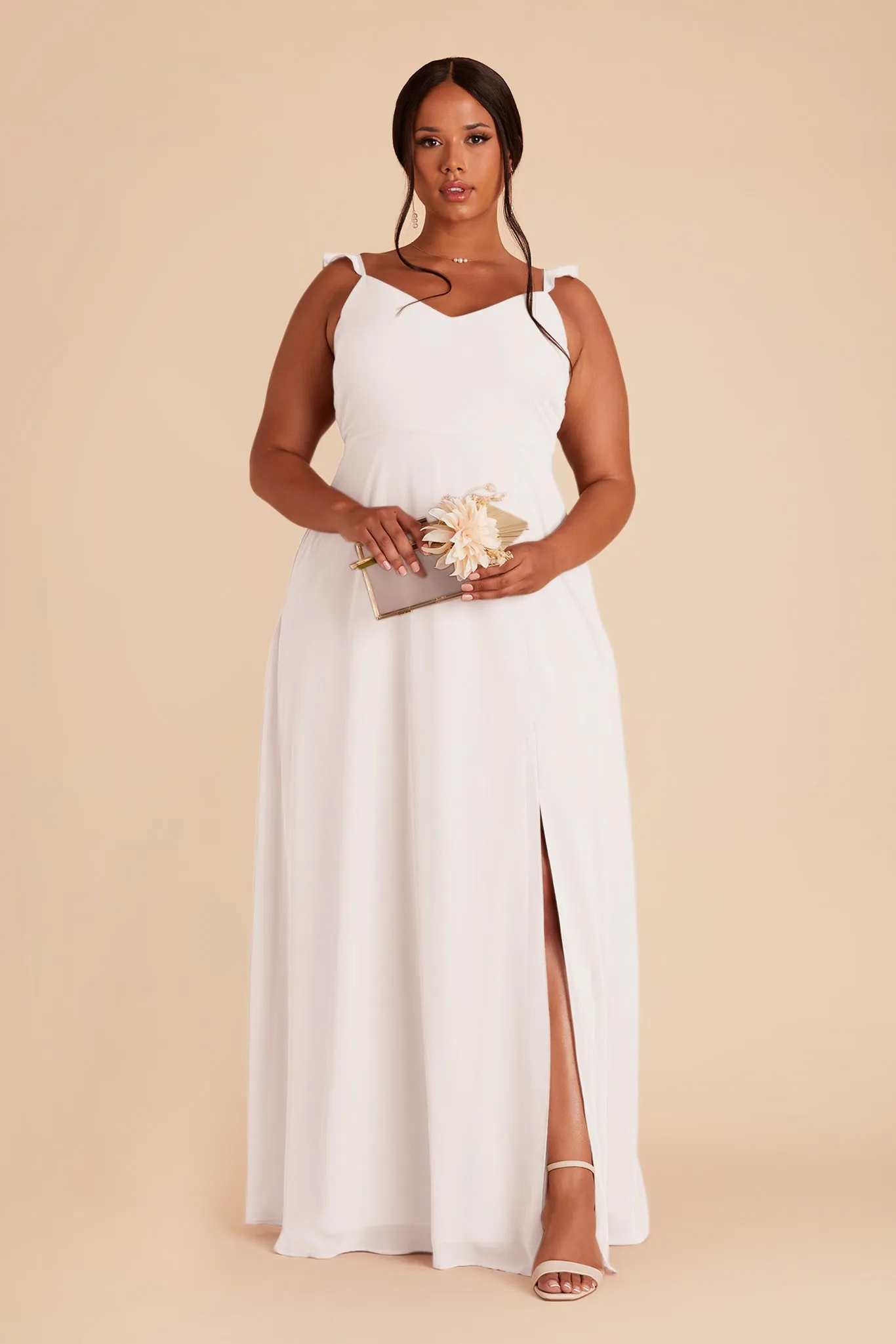 Doris Chiffon Dress - White sold by Birdy Grey product image thumbnail 5