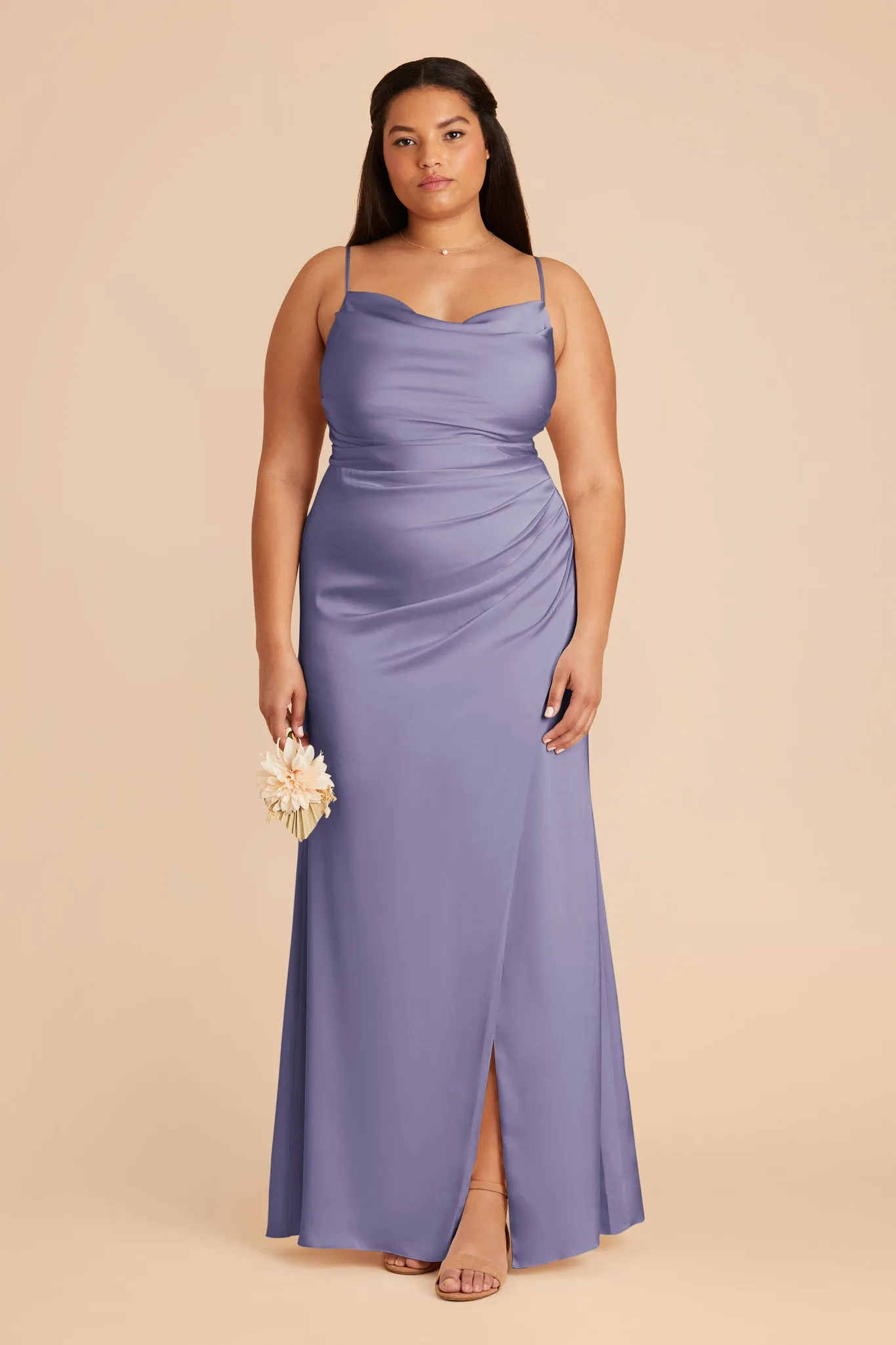 Lydia Matte Satin Dress - Wisteria sold by Birdy Grey product image thumbnail 2