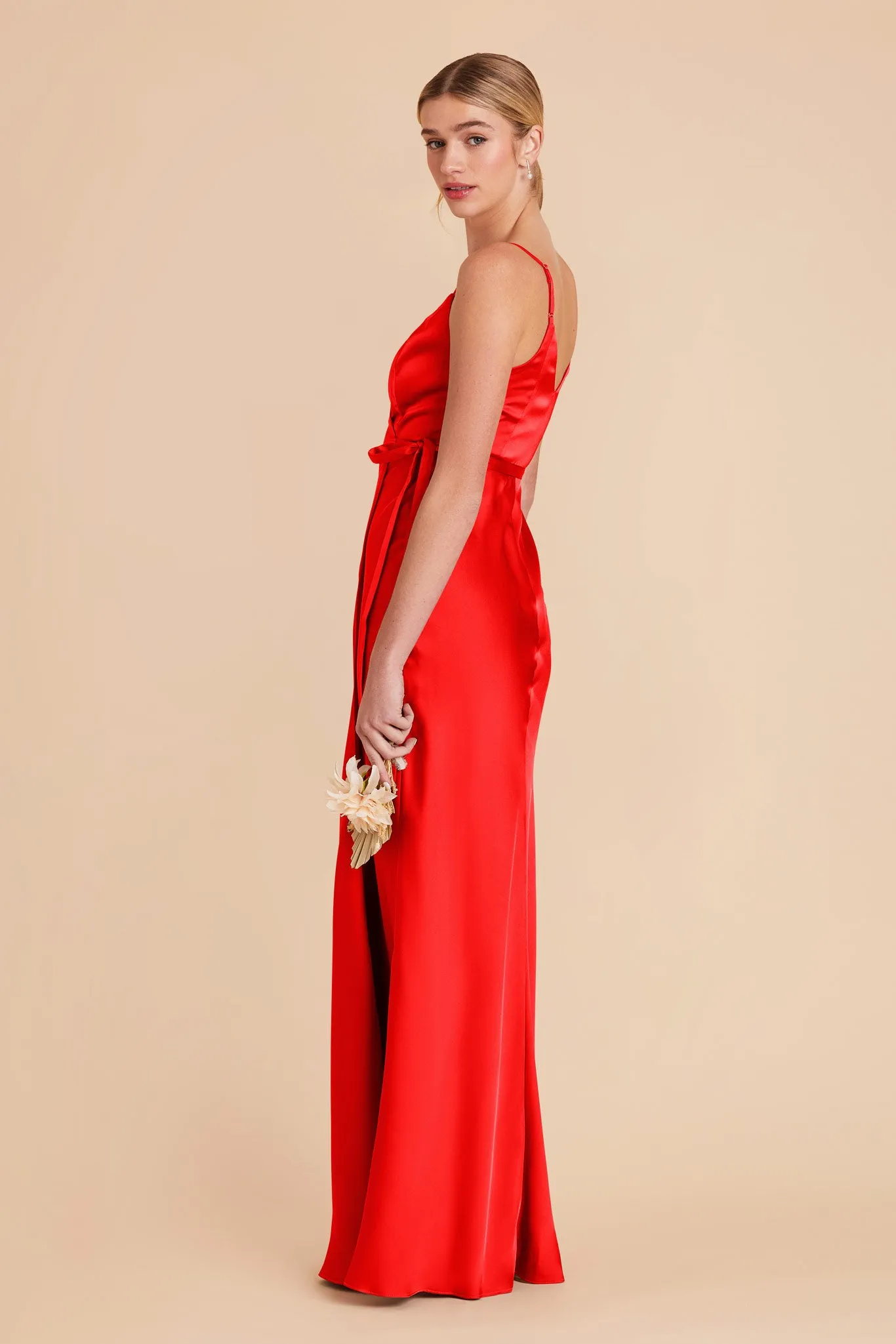 Cindy Matte Satin Dress - Lipstick Red sold by Birdy Grey product image thumbnail 4