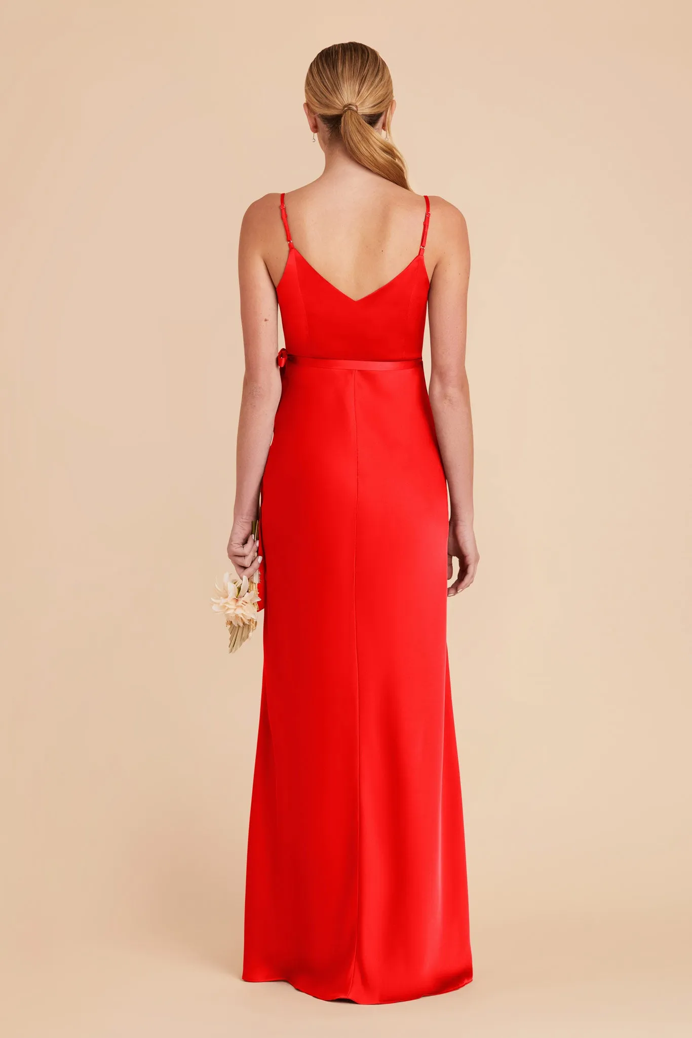 Cindy Matte Satin Dress - Lipstick Red sold by Birdy Grey product image thumbnail 5