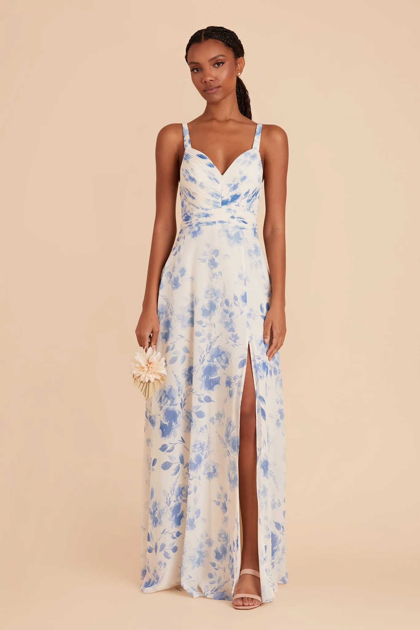 Deborah Chiffon Dress - Blue Rococo Floral sold by Birdy Grey product image thumbnail 2