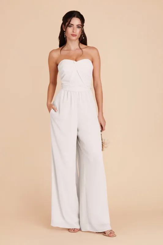 Gigi Convertible Jumpsuit - White sold by Birdy Grey