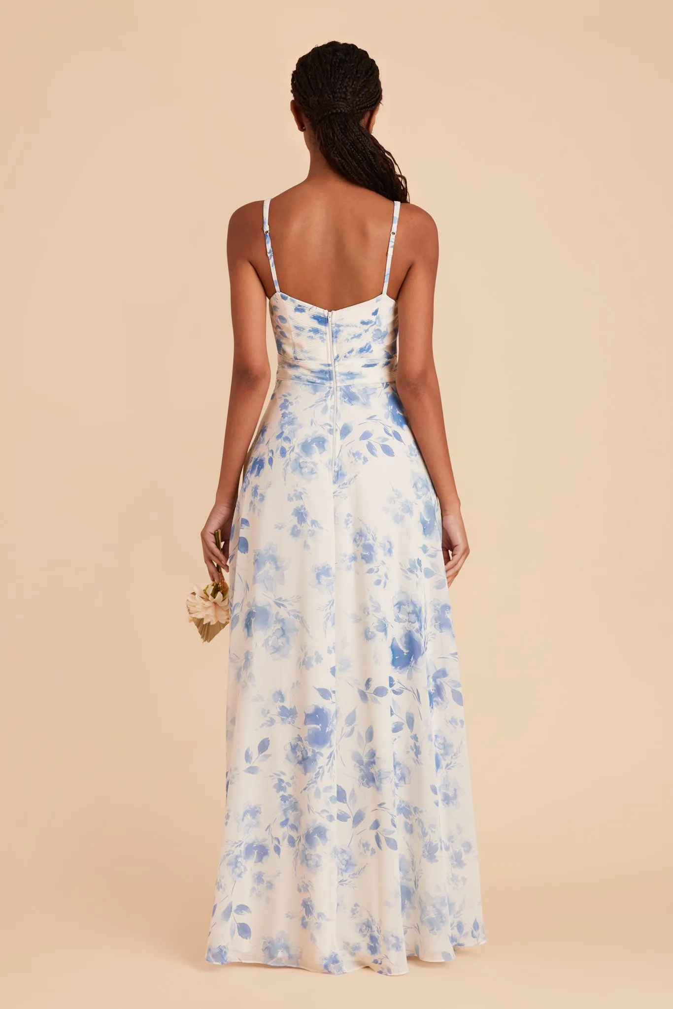 Deborah Chiffon Dress - Blue Rococo Floral sold by Birdy Grey product image thumbnail 5