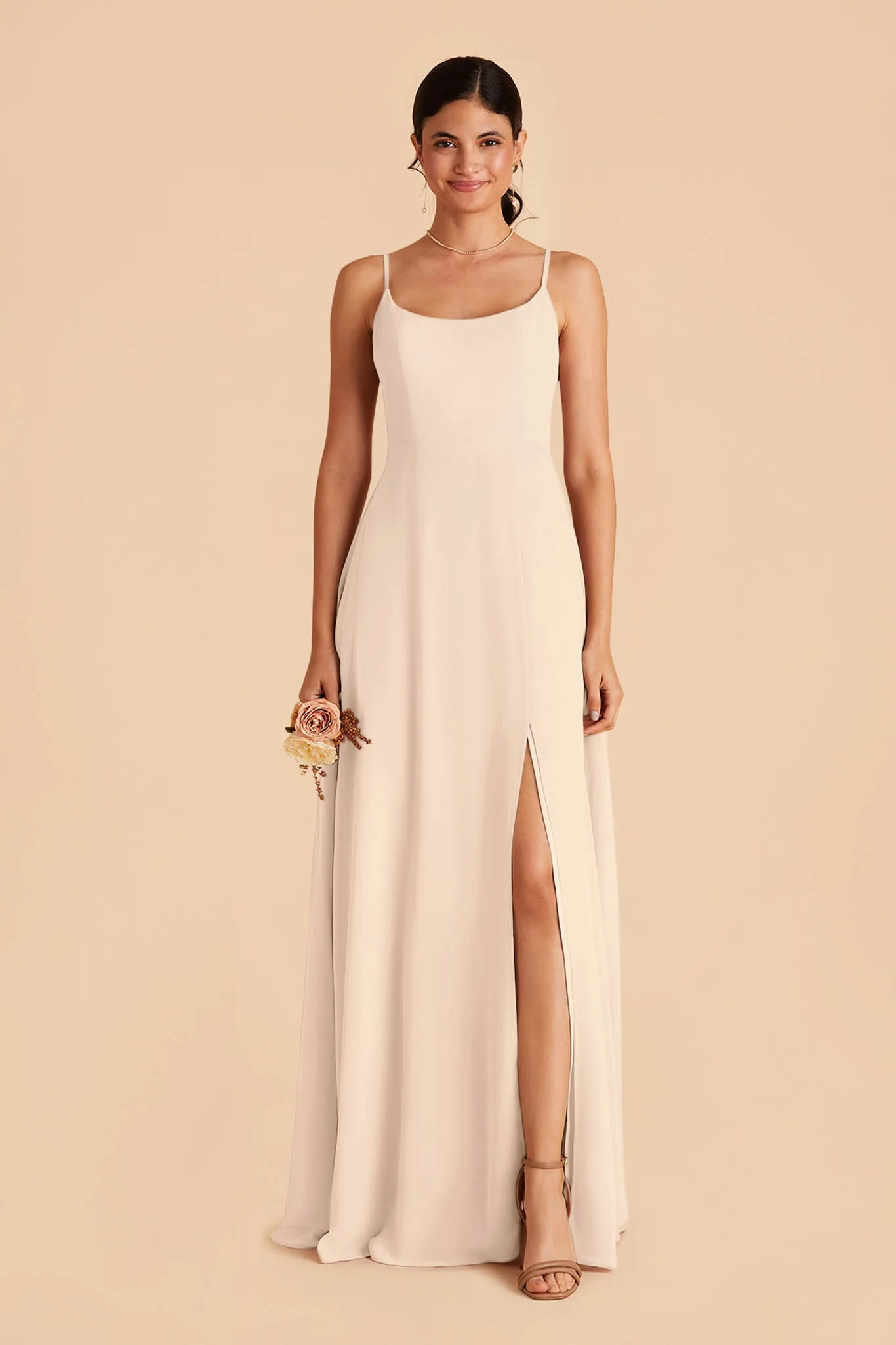 Amy Chiffon Dress - Champagne sold by Birdy Grey product image thumbnail 4