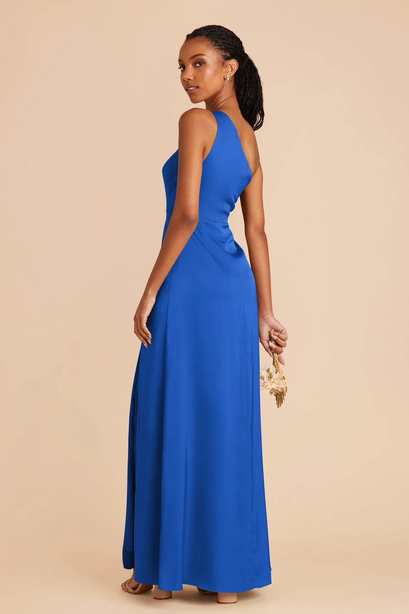 Kira Matte Satin Dress - Cobalt Blue sold by Birdy Grey product image thumbnail 4