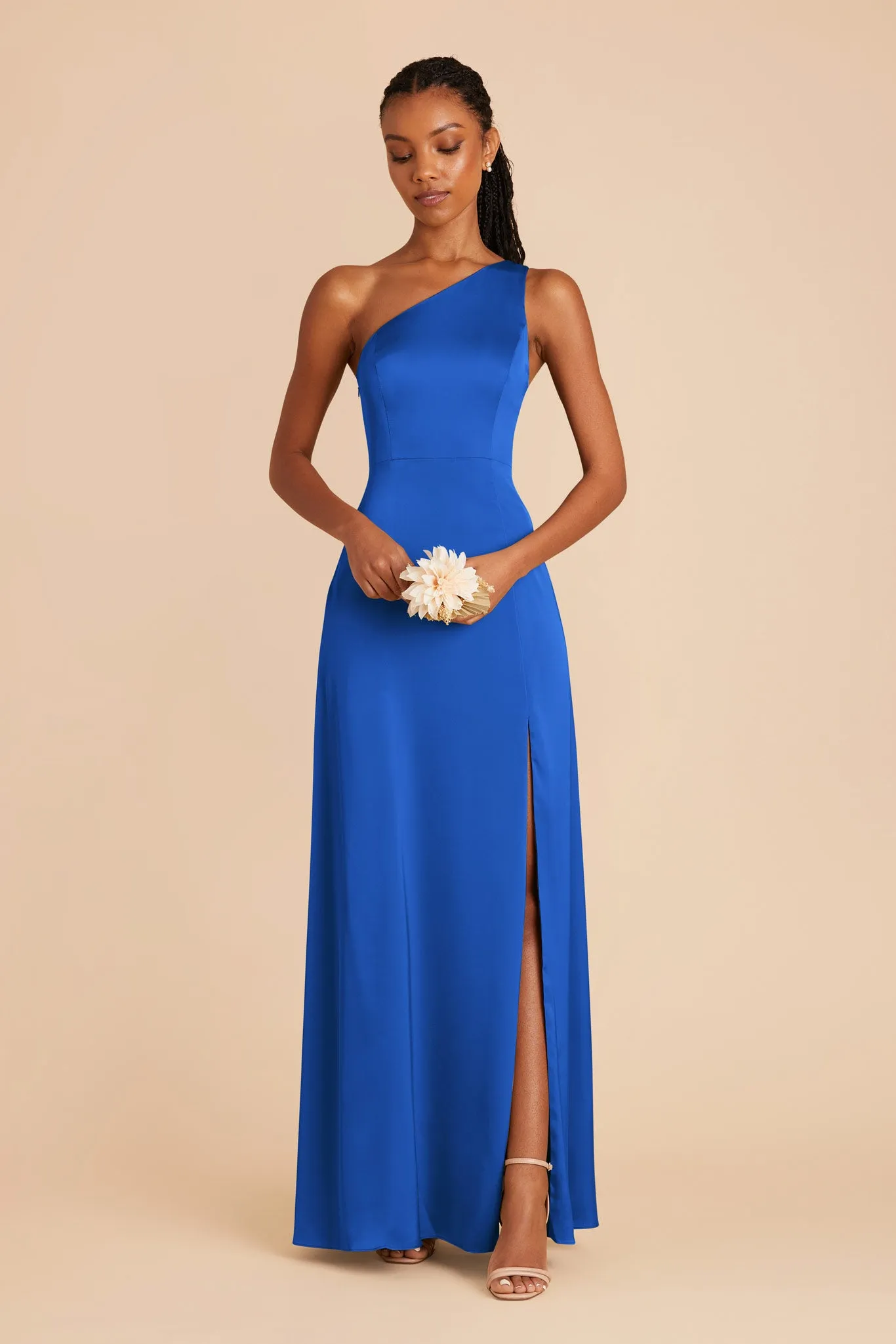Kira Matte Satin Dress - Cobalt Blue sold by Birdy Grey product image thumbnail 3